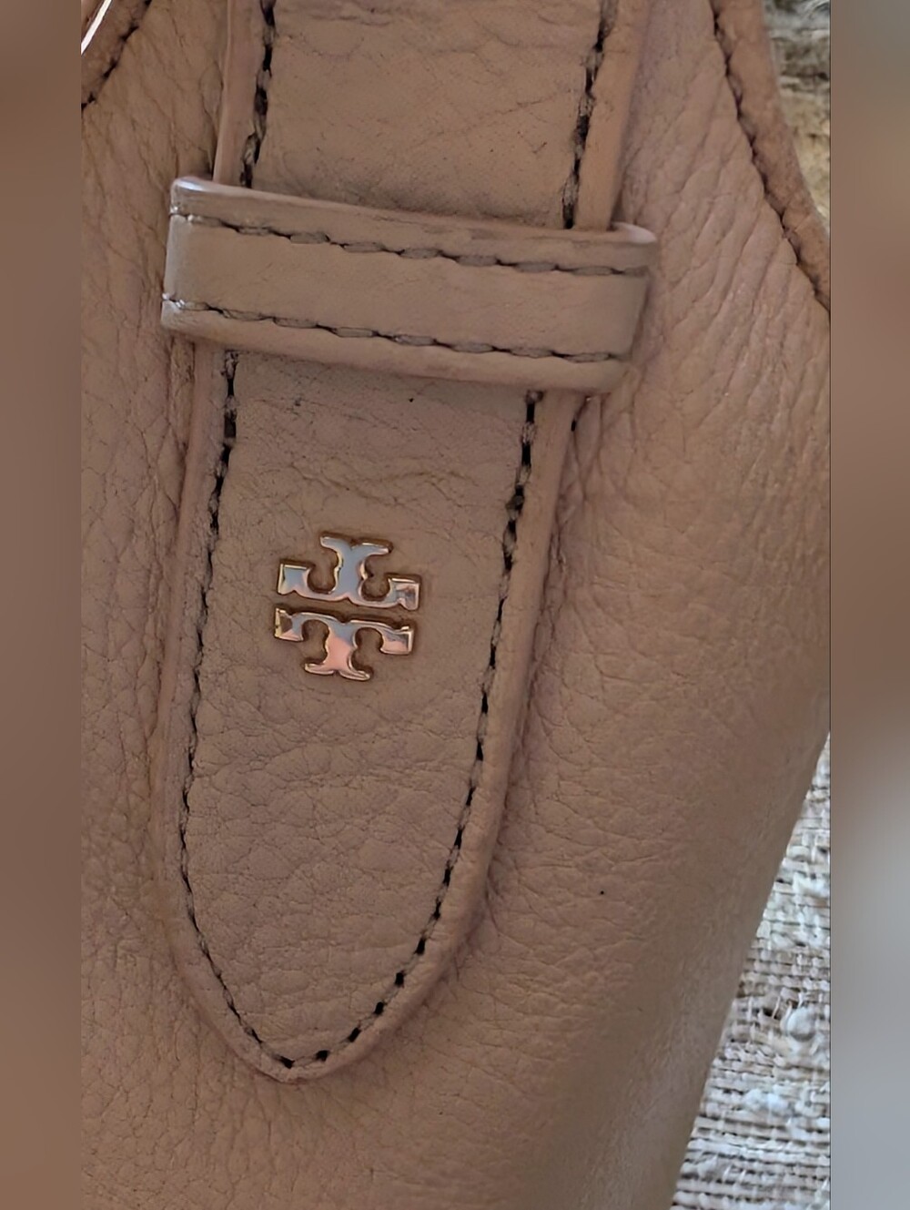 Rare Tory Burch Pink w/ Rainbow 🌈 Leather Wine Tote NEW - Picture 7 of 8